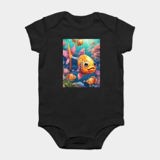 determination rule the waters Baby Bodysuit